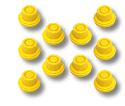 #ad REPLACEMENT YELLOW SPOUT CAP TOP FOR BLITZ FUEL GAS CAN PACK OF 10 $12.99