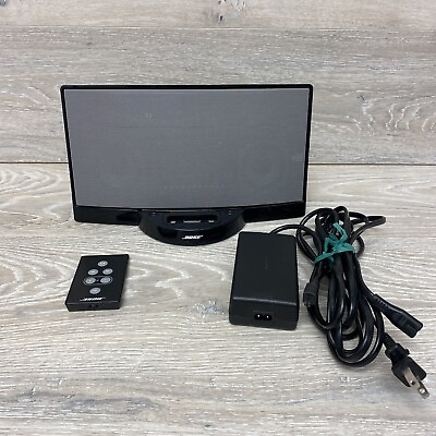 #ad Bose SoundDock Digital Music System Black Remote Power Cord Works $50.00