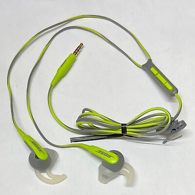 #ad Bose SIE2i Sport Earbud Headphones with Microphone Green $72.88