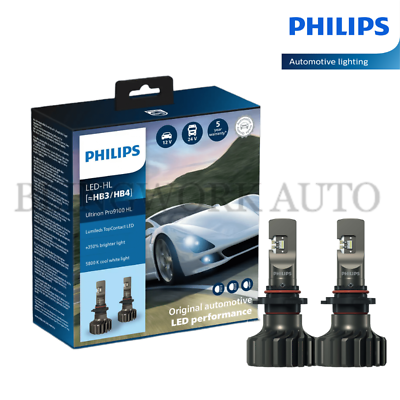 #ad PHILIPS HB3 HB4 Ultinon Pro9100 LED Car Headlight Bulbs Kit 350% 5800K White AU $349.99