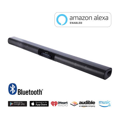 #ad 37quot; Premium Optical Bluetooth SoundBar System w Voice Control SC 1419SBA $109.99