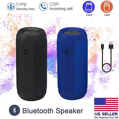 #ad Rechargeable Portable Bluetooth Wireless HIFI Speaker AUX USB TF Card Super Bass $11.90