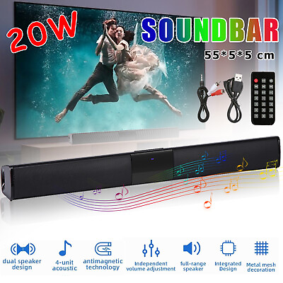 #ad #ad Bluetooth Sound Bar Wired Wireless Bass Subwoofer Home Theater TV Speaker Remote $31.55