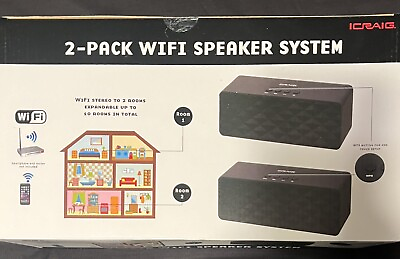 #ad 2 Pack Wifi Speakers $40.00